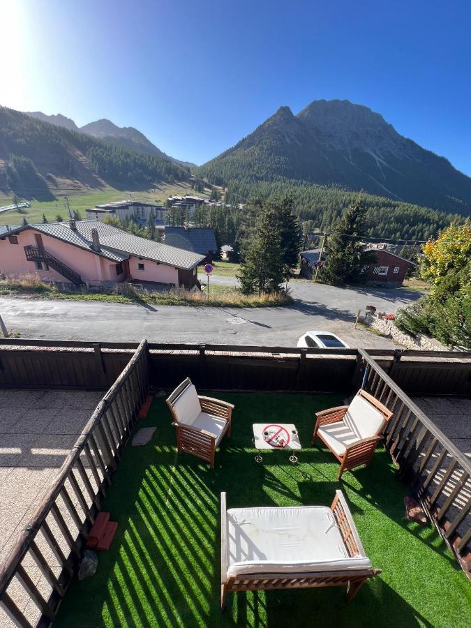 Ferienwohnung Les Tanieres De Montgenevre - La Marmotte - Duplex 4 P Entierement Renove Avec Vue Magnifique Exterior foto